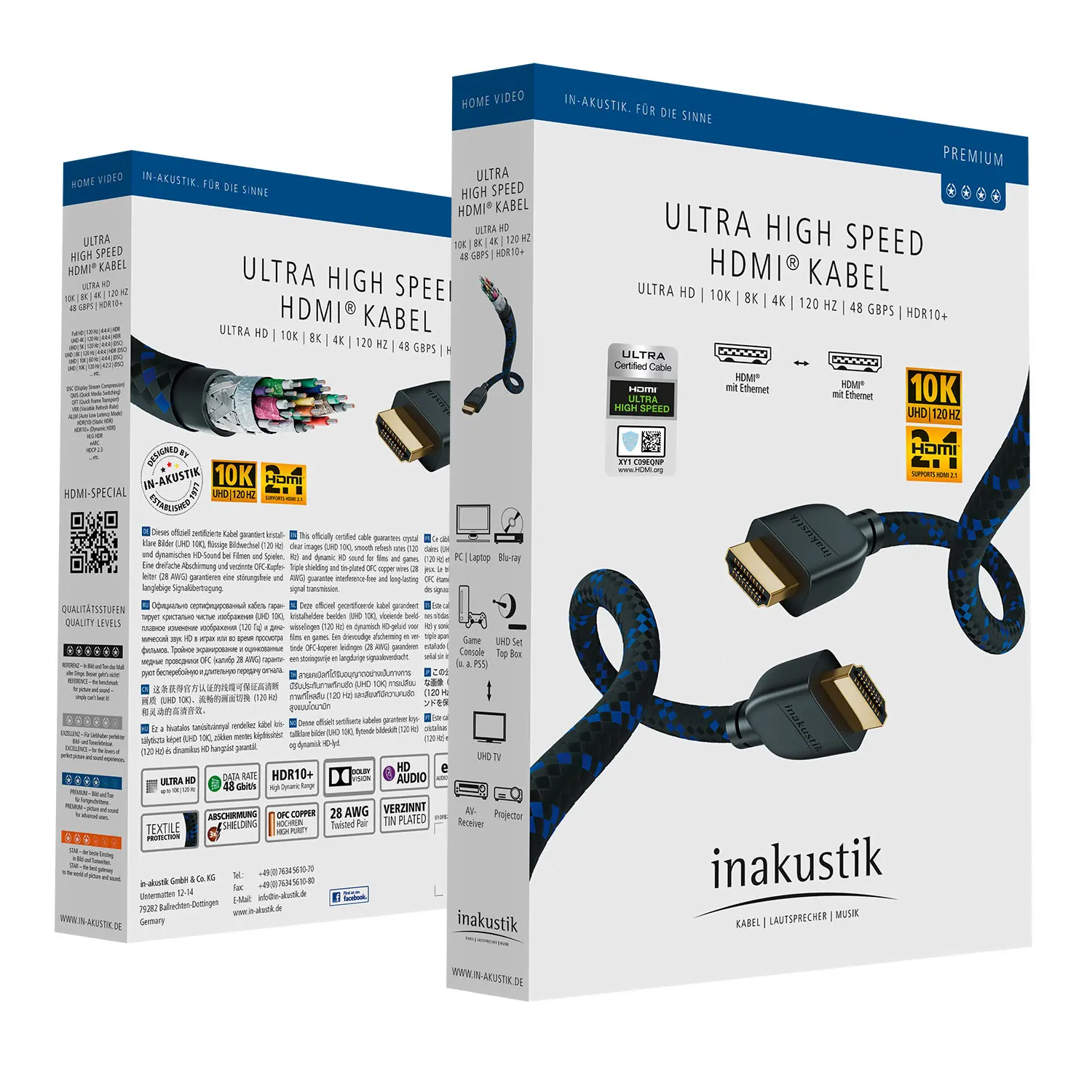 德國 inakustik|Ultra High Speed HDMI 2.1 Premium 超高速 HDMI 線:圖片 7
